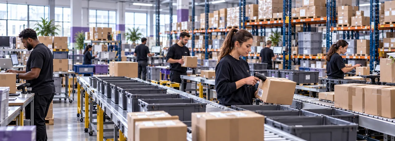 Order scanning and routing in a fulfilment operation.